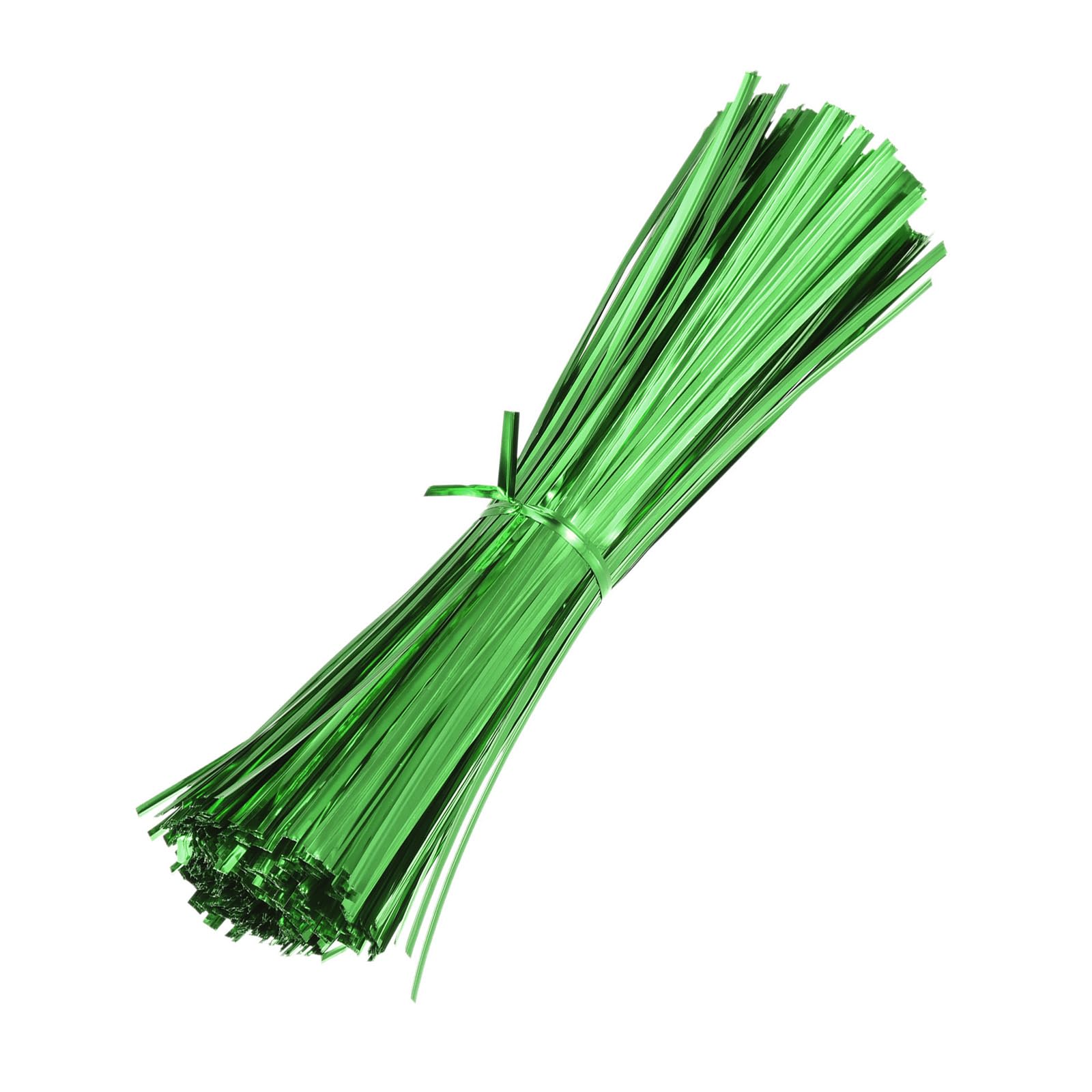 M METERXITY 750-Pack Metal Twist Ties, 20cm Metallic Twists Tie for Christmas/Party Decoration/Garden Plant/Gift Wrapping/Bread/Cake/Pops Candy Bags, Reusable Twisty-Ties [Green]