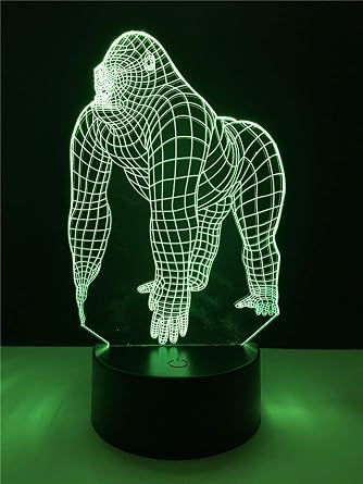 Orangutan Animale Attivo Gorilla Chimpanzee 3d Usb Led
