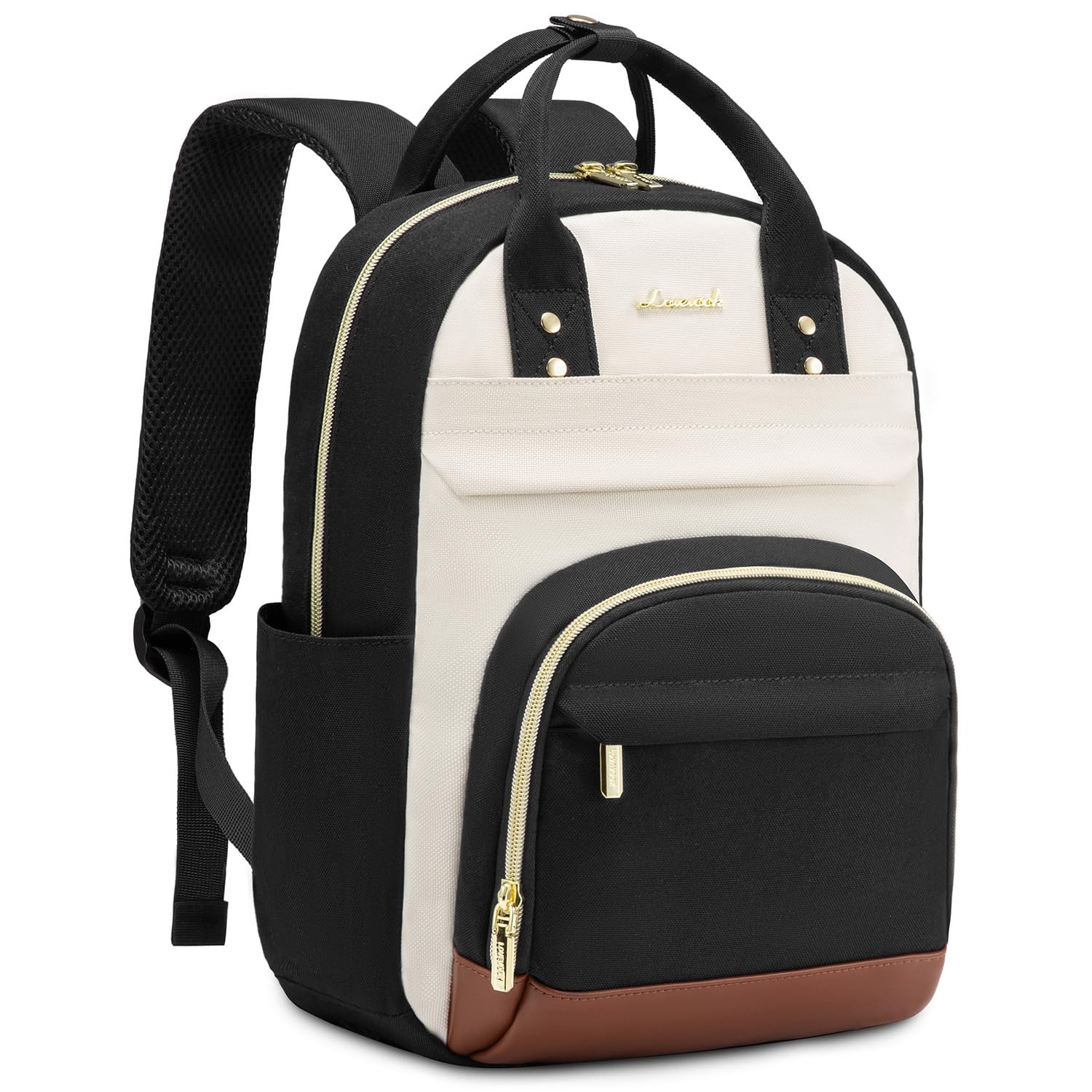 Photo 1 of LOVEVOOK Small Backpack Purse for Women, Mini Backpack bag, Cute Fashion Backpack for Daily Travel Work, Beige-Black-Brown