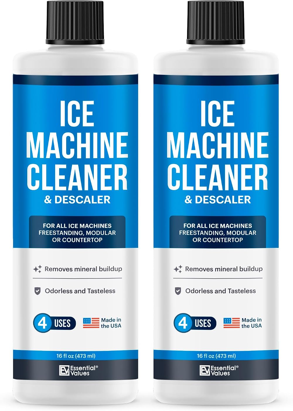 Essential Values Ice Machine Cleaner 473ml 2 Pack Nickel Safe Descaler