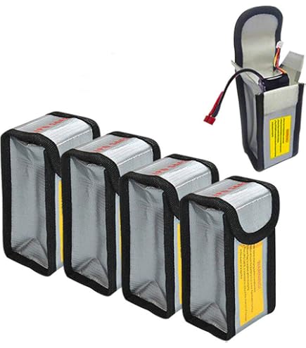Bolsa de seguridad para batería de vuelo para DJI Mini 3 Pro, funda protectora de transporte de batería de litio segura a prueba de explosiones, accesorios (para 1 batería Bolsa de seguridad para batería de vuelo para DJI Mini 3 Pro, funda protectora de transporte de batería de litio segura a prueba de explosiones, accesorios (para 1 batería