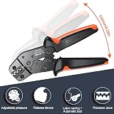 Preciva Non Insulated Crimping Tool 0.5-1.5mm² 22-16 AWG Ratchet view 6