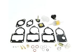 PARTSFLOW Carburetor Rebuild Kit Universal with Floats 28/30/34 Pict-3 Bug For 1950-1979 Volkswagen Beetle Super Beetle Thing Transporter Campmobile Karmann Ghia 131261275A 111198569ZWC