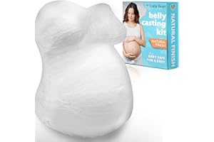Proud Body Luna Bean Belly Casting Kit Pregnancy, Easy Belly Cast with Natural Finish – Gift for Expecting Mom, Baby Nursery Décor, Mothers Day Keepsake, Mom to Be Gift, Pregnant Mom Gifts