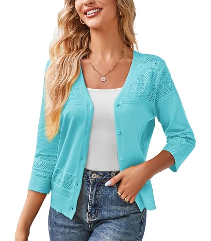 R13 Women's 3/4 Sleeve Twisted Front Cardigan, Light Khaki, XS at