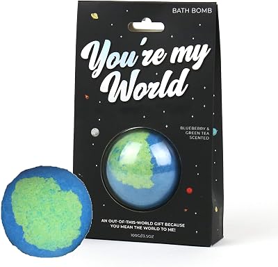Gift Republic World Bath Bomb Blueberry Green Tea Scented Bath Time Fun