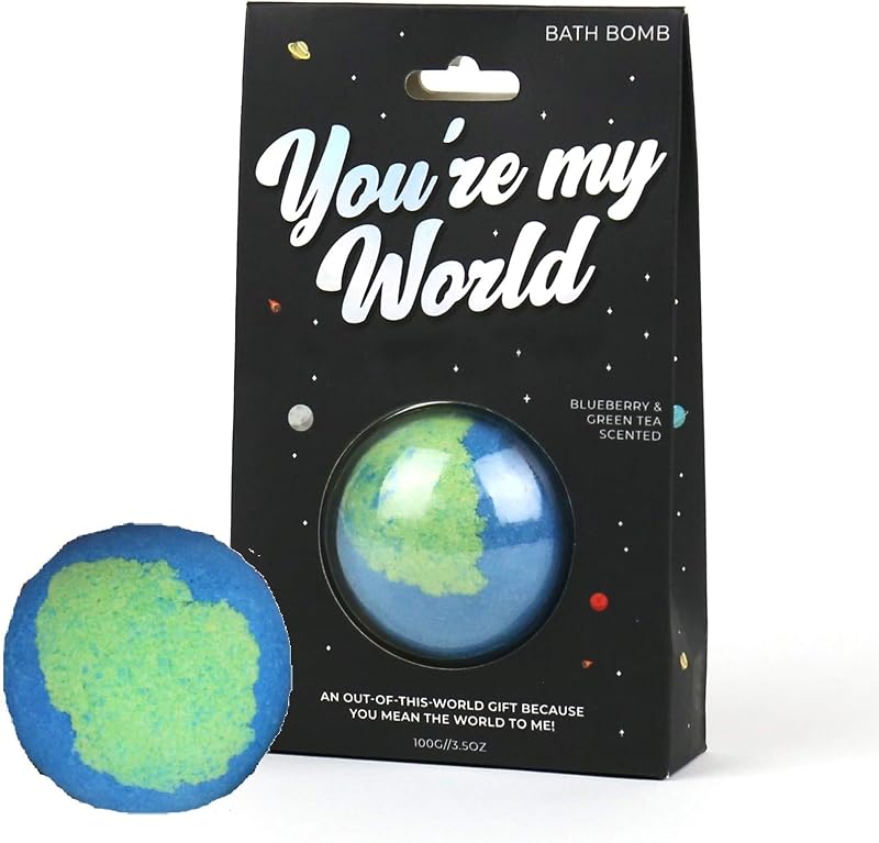 Gift Republic World Bath Bomb Blueberry Green Tea Scented Bath Time Fun