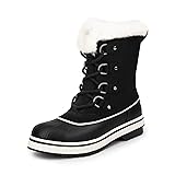 DREAM PAIRS Women's Snow Winter Boots Mid Calf