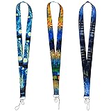 juanooo Van Gogh Starry Night Lanyard Cool Art