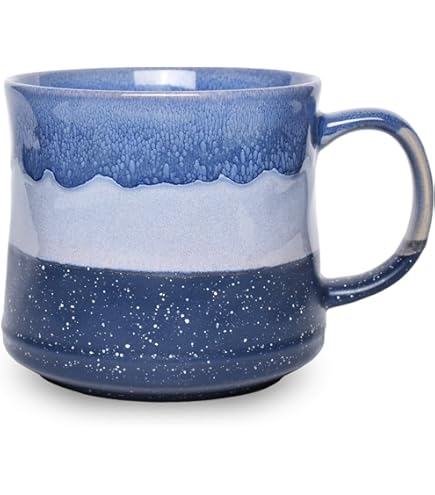 Amazon.com: Bosmarlin Extra Large Ceramic Coffee Mug, 26 Oz, Dishwasher and  Microwave Safe, Big Oversized Tea Cup, Reactive Glaze (Deep Blue) : Home &  Kitchen