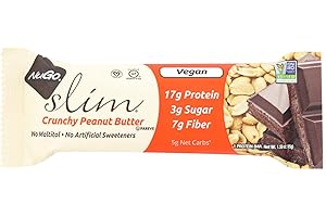 NuGo Nutrition Bar - Slim - Crunchy Peanut Butter - 1.59 Oz Bars - Case of 12