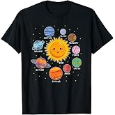 Solar System Planets Space Planet Boys Girls Kids Toddlers T-Shirt