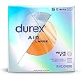 Durex Air Condoms, Extra Thin, Transparent Natural Rubber Latex Condoms for Men, Wide Fit, FSA & HSA Eligible, 36 Count
