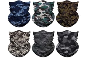VENSWELL Neck Gaiter for Men Women Headwear Bandana Head Wrap Face Scarf Mask Cover Warmer Balaclava-Seamless & Versatile