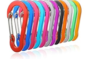 Craebuer Carabiner, 2 inch D-Ring Locking Carabiner Clip, Snap Hook Sport Accessories for Outdoor Camping Hiking