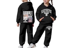 KATSEYE Girls 2 Piece Outfits Sweatsuit Katseye Merch Pullover Hoodie Sweatshirt Lounge Sets Jogger Sweatpants