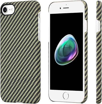 Amazon Co Jp Pitaka Magez Case Iphone8 Iphone7 対応 ケース スマホケース 軍用防弾チョッキ素材 アラミド繊維 薄型 超軽量 超頑丈 衝撃吸収 高耐久性 ミニマリスト 黒 黄 ツイル柄 ガラスフィルム付き 家電 カメラ