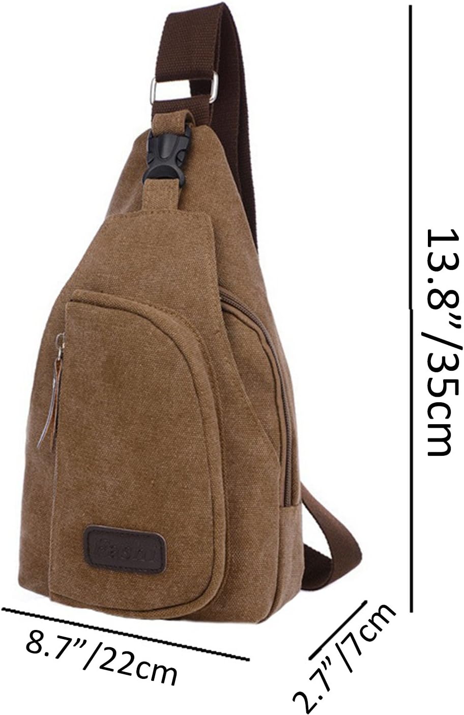 LemonGirl Sling Chest Bag for Men Women Unisex Shoulder Crossbody Backpack for Travel Hiking Camping Cycling Mini Adult Purse Backpack - Image 5