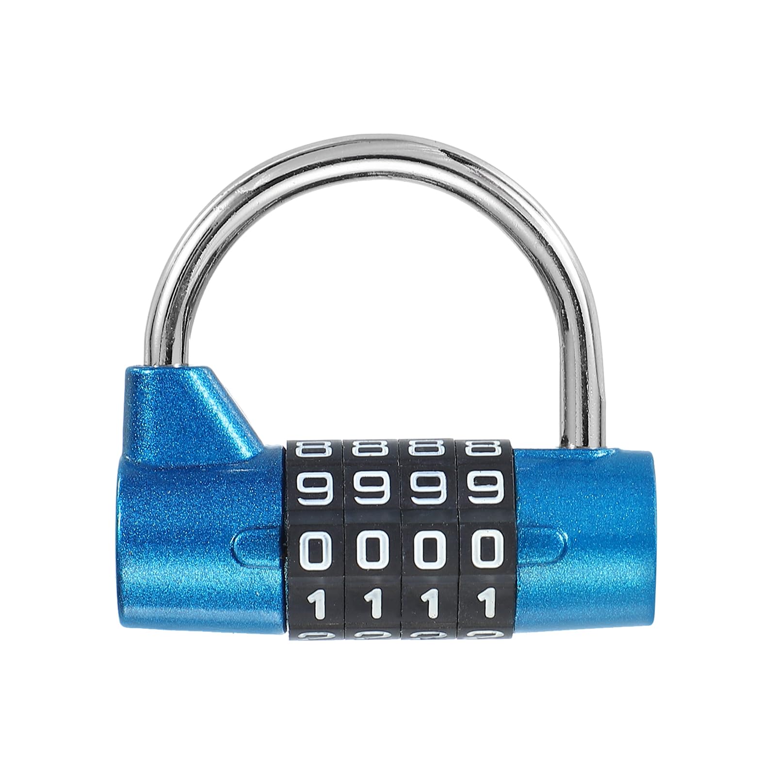 PATIKIL Combination Padlock, 4 Digit Gym Locker Lock Zinc Alloy Password Safety Padlock Keyless for Sports Locker Fence Toolbox Case Drawer, Blue