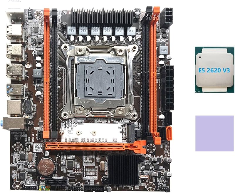 Lodokdre X99H Motherboard LGA2011-3 Xeon E5 V3 CPU E5 2620 V3 Thermal Pad