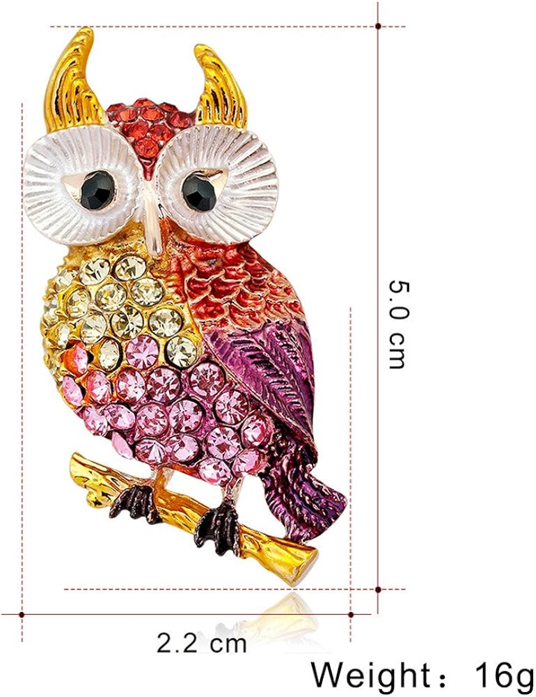 Wicemoon Femme Bijoux Broche Epingle En Forme De Chouette De Cristal De Noel Corsage Brooch De Decoration Vetement Broches Accessoires Colore Femme Bijoux Centroarco Com