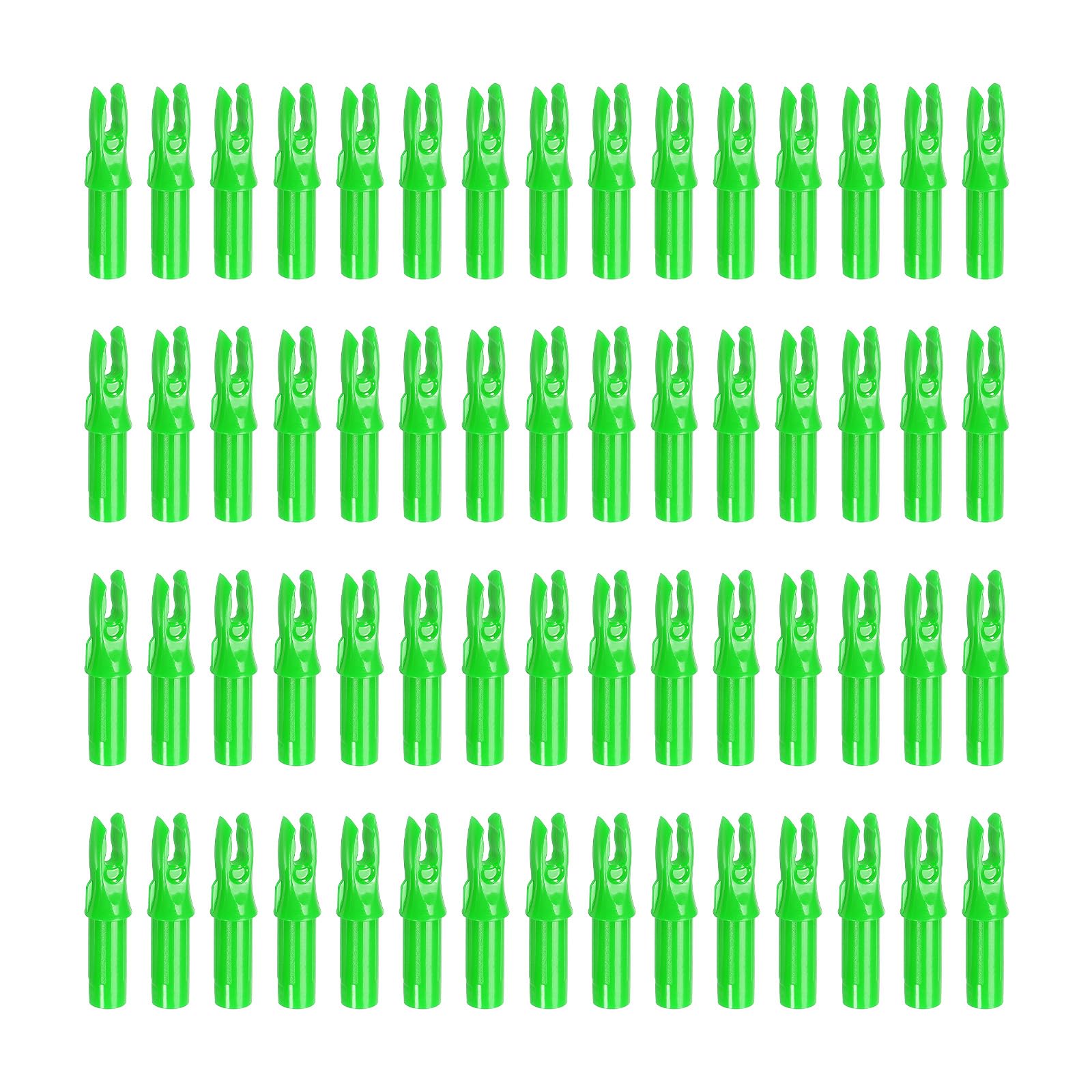 PATIKIL Archery Arrow Nocks 6.2mm 0.244", 60 Pack Insert Arrow Nock Replacement for Shooting, Green