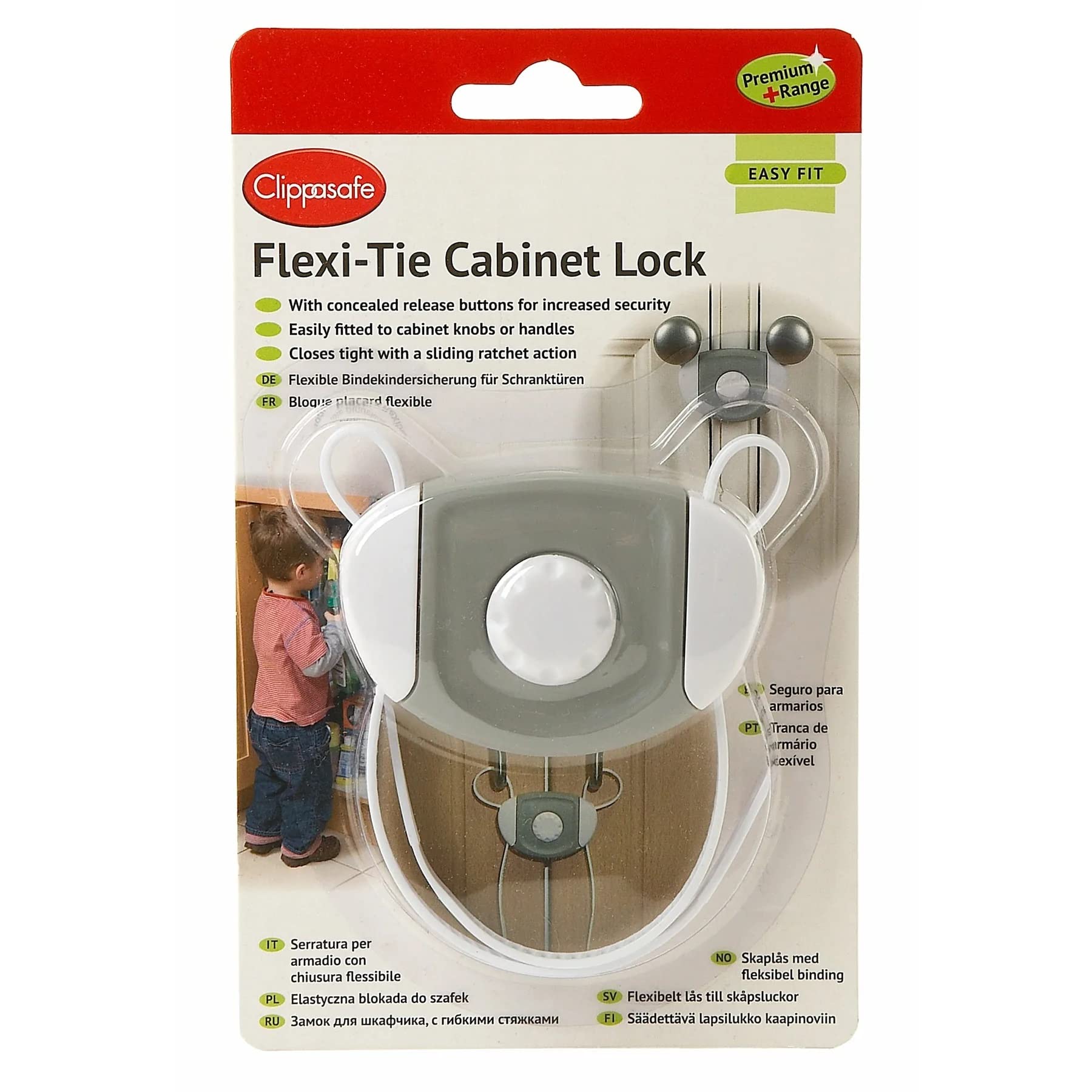 Clippasafe Flexi-Tie Cabinet Lock - New