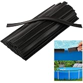 Hlimior 60 Pcs Coping Strips for Overlap Above Ground Pool Liners 15.74inch Plastic Swimming Pool Liner Lock Clips Replacement Patch Kit for 24ft Round 12 x 24 ft Oval to 16 x 24ft Oval