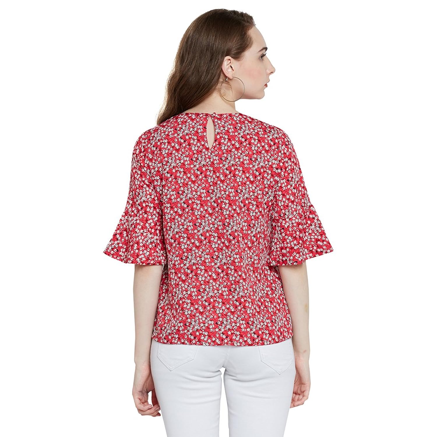 marie claire women red printed top