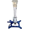 EISCO Meker Bunsen Burner, LPG - Gas Flow Control, Flame Stabilizer, Air Flow Adjustable - Cast Iron StabiliBase, Anti-Tip Design with Handle - Suitable for use with LPG/Butane Gas