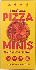 BLACKBIRD FOOD Plant-Based Pepperoni Mini Pizzas, 16 OZ