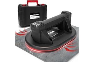 SHALL Electric Suction Cup, Battery Powered Suction Cup, 300KG/600LBS Suction Power, Updated LCD Display Heavy Duty Vacuum Li