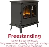 Dimplex Leckford Large Optiflame Electric Stove 2kW Remote Control Black view 7