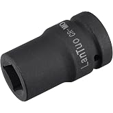 uxcell 1" Drive by 21mm Square Impact Socket, CR-MO 80mm Length, Standard Metric Sizes