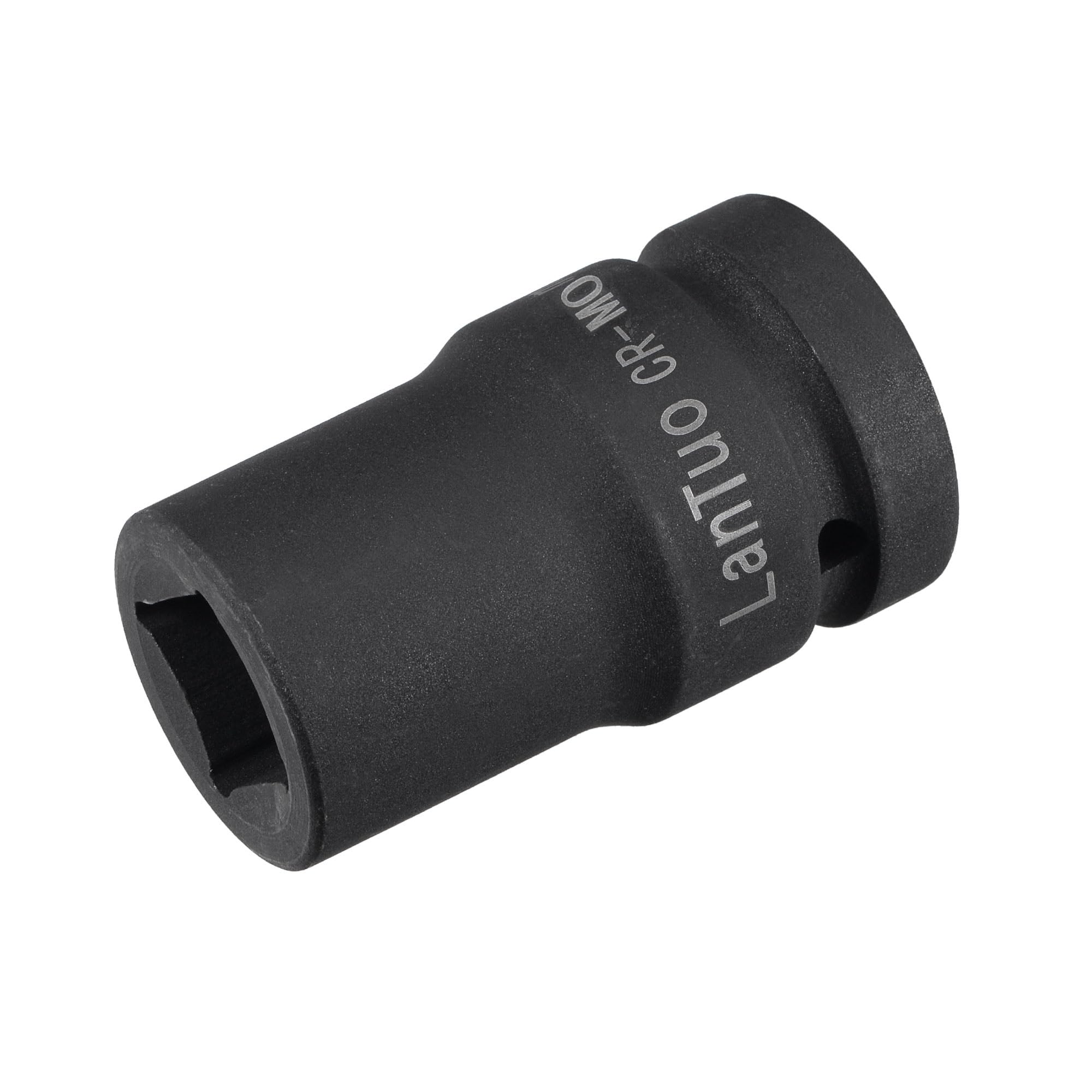 sourcing map 1" Drive by 21mm Square Impact Socket, CR-MO 80mm Length, Standard Metric Sizes