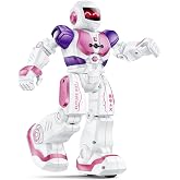 Ruko 6088 Robot Toys for Kids, with Gesture Sensing, Classic Pink | Interactive Smart Robot Singing, Dancing, Programmable &amp; Rechargeable, Durable safe, Birthday Gift for Girls 3 4 5 6 Year Old