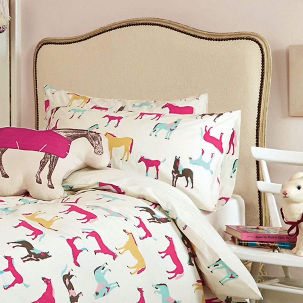 Joules Bedding, Horseplay Housewife Pillowcase, Creme Amazon.co.uk