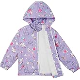 ESTAMICO Girls' Fashion Winter Coat Zip Up Fleece Jackets Water-resistant Wind-proof Little Girls Clothes