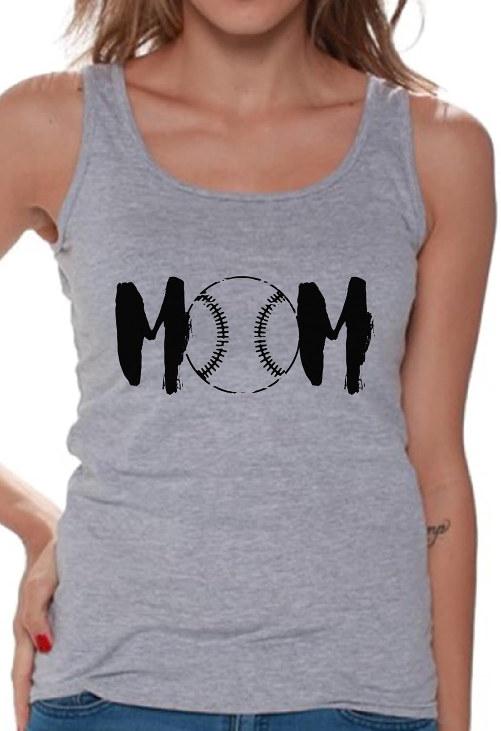 S Baseball Mom Graphic Tank Tops Black Sport Mom S Gift Idea Shirts