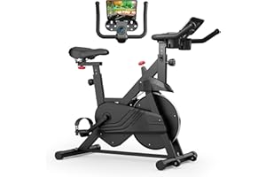 LACUFFY Exercise Bike, Indoor Cycling Bike with 32 Levels of Adjustable Magnetic Stationary Bike, Cycle Bike with 300lbs Weight Capacity, Workout Bike with PitPat App & Comfortable Seat Cushion