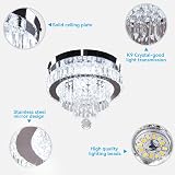 Generic 11.8 Inch Modern Crystal Chandelier LED Ceiling Light 6500K view 4