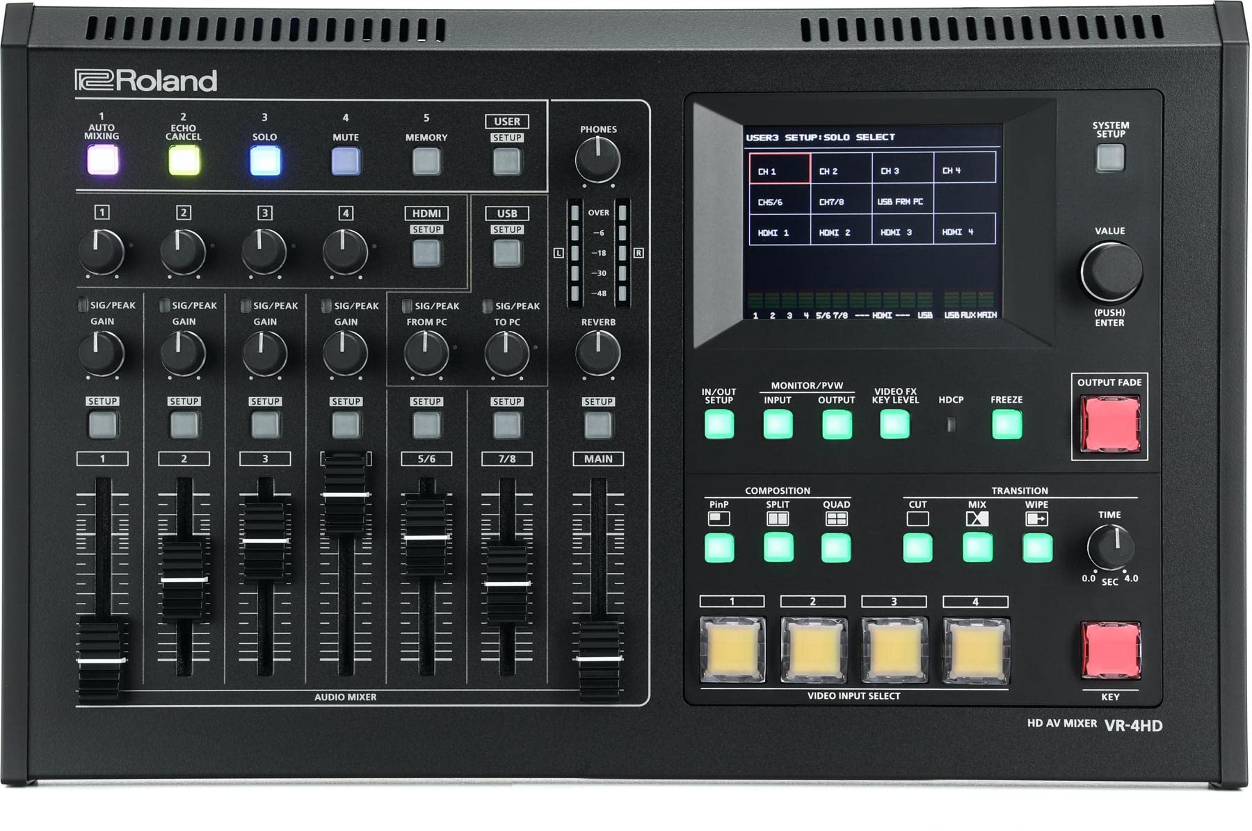 Roland All-In-One VR-4HD 4 channel AV Mixer with
