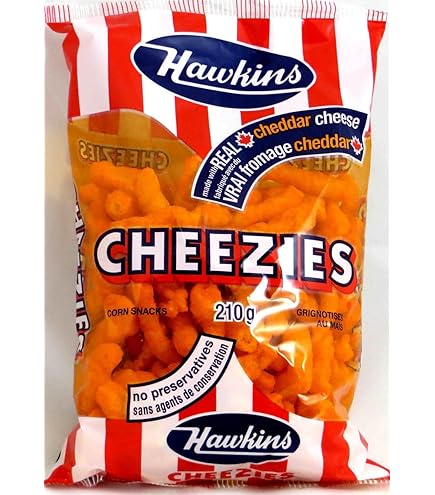 Amazon.com: Cheese Puffs Canadian Snacks - Hawkins Cheezies From