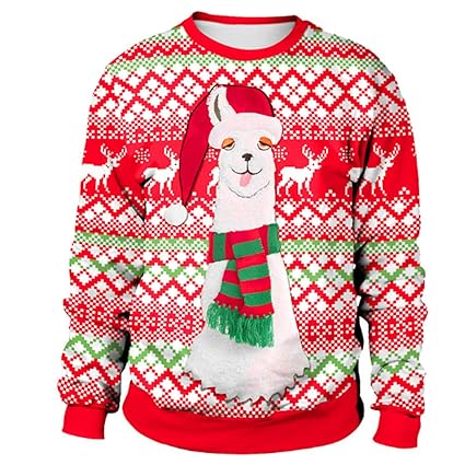 MTFS Damen Weihnachten Langarm Sweatshirts