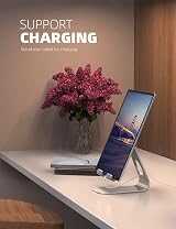 Lamicall Tablet Stand Adjustable Holder Desktop Dock Silver view 4