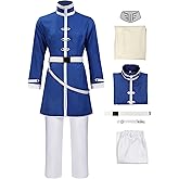 C-ZOFEK US Size Cosplay Costume Full Set Outfits with Cloak and Belt for Men