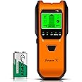 Stud Finder Wall Scanner, 5 in 1 Multifunction Stud Locator with Upgraded Smart Sensor, HD LCD Display and Audio Alarm for The Center & Edge of Metal, Studs, AC Wire, and Pipe Detection (Orange)
