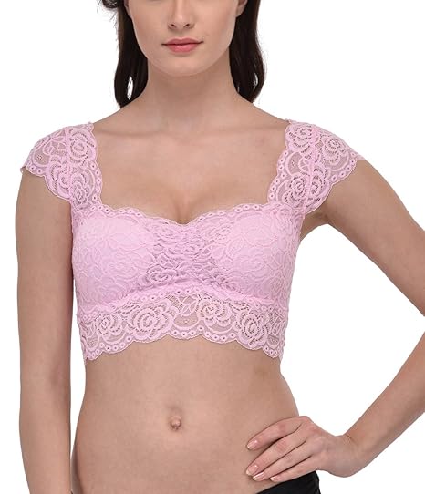 purple bralette crop top