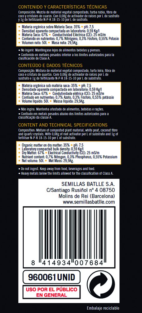 Amazon.es: Semillas Batlle: Sustratos