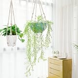 flintronic Hanging Planters Baskets Cotton Rope Macrame Plant Hanger 89CM view 7
